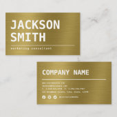 Modernes Leichtmetall-beruflich Visitenkarte (Vorne/Hinten)