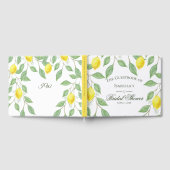 Modernes Lemon Boho Summer Brautparty Gästebuch (Voll)