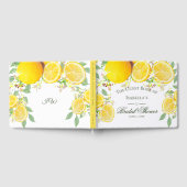 Modernes Lemon Boho Summer Brautparty Gästebuch (Voll)