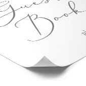 Modernes Lemon Garden Gästebuchzeichen Poster (Ecke)