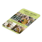 Modernes Lemon Limon Save the Date Hochzeit 3 Foto Magnet (Linke Seite)