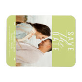 Modernes Lemon Limon Save the Date Hochzeitsstift Magnet (Horizontal)