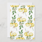 Modernes Lemon Main Squeeze Brautparty Einladung (Rückseite)