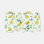 Modernes lemonblaues Blumenskript-Brautparty Geschenkschachtel (Ungefaltet)