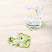 Modernes lemonblaues Blumenskript-Brautparty Untersetzer (Vor Ort)