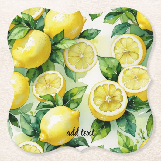 Modernes lemonblaues Blumenskript-Brautparty Untersetzer (Vorderseite)