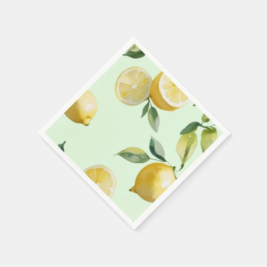 Modernes lemongelbes Blumenskript-Brautparty Serviette (Ecke)