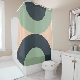 Modernes Lemongrasschiefer aus der Mitte des Jahrh Duschvorhang