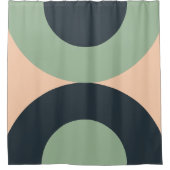 Modernes Lemongrasschiefer aus der Mitte des Jahrh Duschvorhang (Vorderseite)