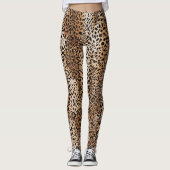 Modernes Leopard-Design Leggings (Vorderseite)
