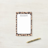 Modernes Leopard-Druck-Muster Post-it Klebezettel (Auf Schreibtisch)