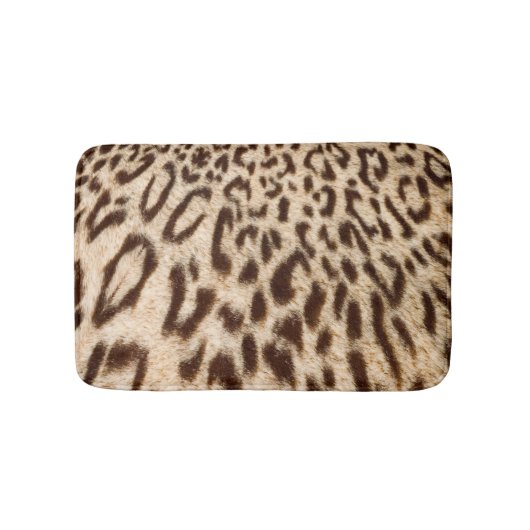 Modernes Leopard Fur Design Badematte (Vorderseite)