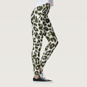 Modernes Leopard-Haut-Muster #12 Leggings (Rechts)