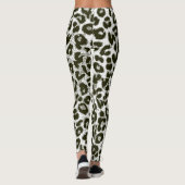 Modernes Leopard-Haut-Muster #12 Leggings (Rückseite)