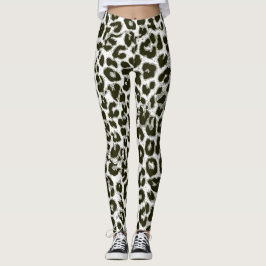 Modernes Leopard-Haut-Muster #12 Leggings