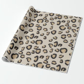 Modernes Leopard-Muster Geschenkpapier (Ungerollt)
