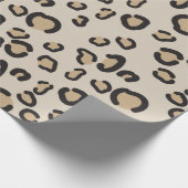 Modernes Leopard-Muster Geschenkpapier (Ecke)