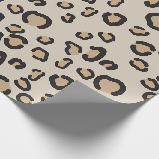 Modernes Leopard-Muster Geschenkpapier (Ecke)
