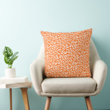 Modernes Leopard Orange Animal Print Muster
