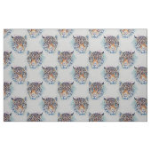 Modernes Leopard Portrait Farbenfrohe Malerei Stoff (Fat Quarter (45,7 x 55,9 cm))