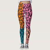 Modernes Leopard-Skin-Muster #15 Leggings (Vorderseite)