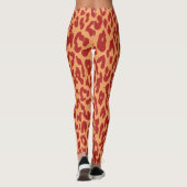 Modernes Leopard-Skin-Muster #19 Leggings (Rückseite)
