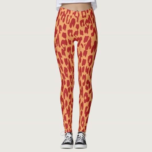 Modernes Leopard-Skin-Muster #19 Leggings (Vorderseite)