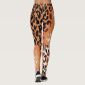 Modernes Leopard-Skin-Muster #21 Leggings (Rückseite)