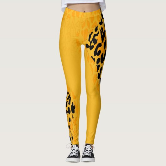 Modernes Leopard-Skin-Muster #24 Leggings (Vorderseite)