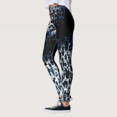 Modernes Leopard-Skin-Muster #34 Leggings (Links)