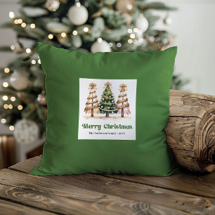 Modernes Leopard-Weihnachtsmuster Benutzerdefinier Kissen
