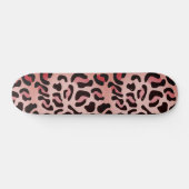 Modernes Leopardenmuster Tier Skateboard (Horizontal)
