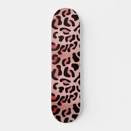 Modernes Leopardenmuster Tier Skateboard (Vorne)