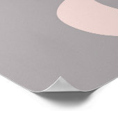 Modernes Letter-A-Poster Poster (Ecke)