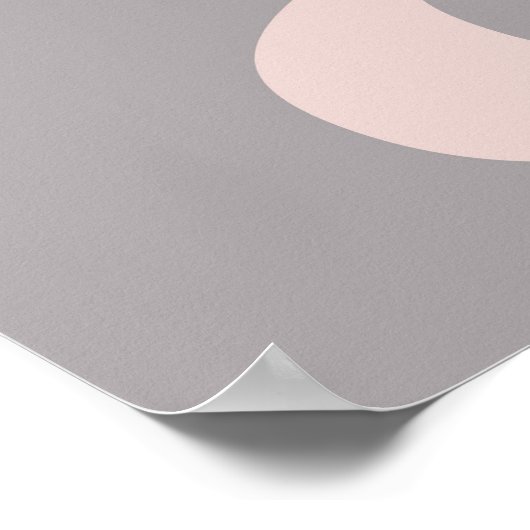 Modernes Letter-A-Poster Poster (Ecke)