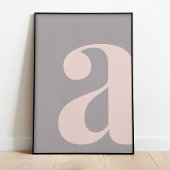 Modernes Letter-A-Poster Poster