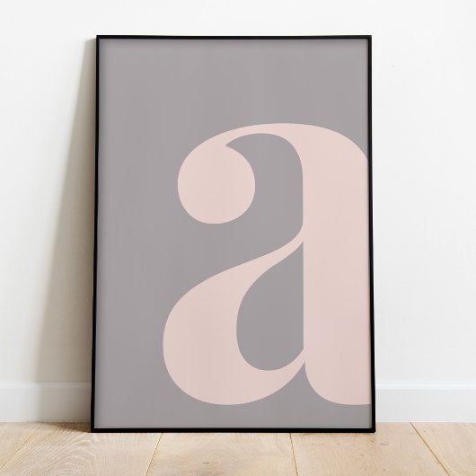 Modernes Letter-A-Poster Poster