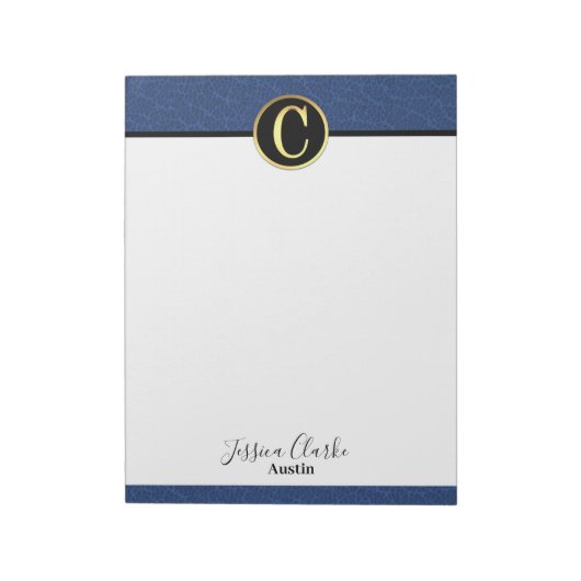 Modernes Letter C Notepad Notizblock (Rotiert)