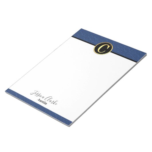 Modernes Letter C Notepad Notizblock (angewinkelt)