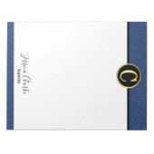 Modernes Letter C Notepad Notizblock (Vorderseite)