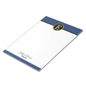 Modernes Letter E Notepad Notizblock (angewinkelt)