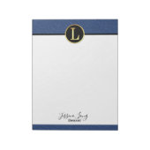Modernes Letter L Notepad Notizblock (Rotiert)
