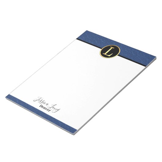 Modernes Letter L Notepad Notizblock (angewinkelt)