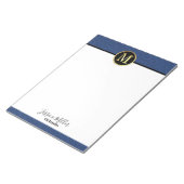 Modernes Letter M Notepad Notizblock (angewinkelt)