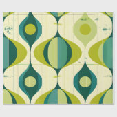 Modernes Licht der Mitte des Jahrhunderts Geschenkpapier (Flach)