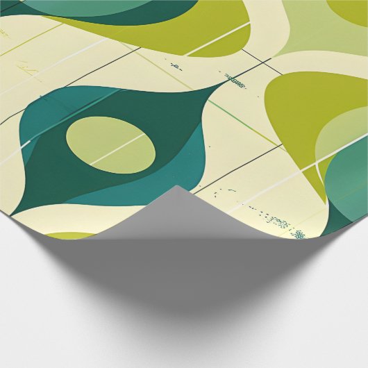 Modernes Licht der Mitte des Jahrhunderts Geschenkpapier (Ecke)