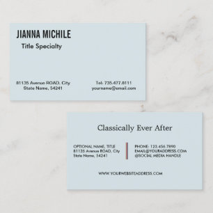 Modernes Licht lila Visitenkarte