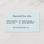 Modernes Licht lila Visitenkarte (Rückseite)