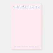 Modernes Licht und Blau Post-it Klebezettel (Vorderseite)