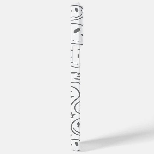 Modernes, lichtdurchlässiges Gesicht-Muster Stilwe Case-Mate iPhone Hülle (Rückseite / Rechts)